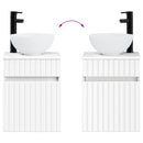vidaXL Fürdőszoba bútor szett 2 db Fehér 33 x 34,5 x 100 cm Szerelt Fa