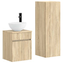 vidaXL Fürdőszoba bútor szett 2 db Sonoma Tölgy 33 x 34,5 x 100 cm