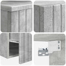 vidaXL Fürdőszoba bútor szett 2 db Betonszürke 33 x 34,5 x 100 cm