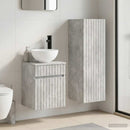 vidaXL Fürdőszoba bútor szett 2 db Betonszürke 33 x 34,5 x 100 cm