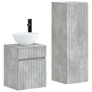 vidaXL Fürdőszoba bútor szett 2 db Betonszürke 33 x 34,5 x 100 cm