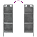 vidaXL Fürdőszoba bútor szett 2 db Betonszürke 33 x 34,5 x 100 cm