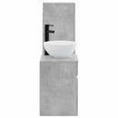 vidaXL Fürdőszoba bútor szett 2 db Betonszürke 33 x 34,5 x 100 cm