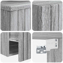 vidaXL Fürdőszoba bútor szett 2 db Szürke Sonoma 33 x 34,5 x 100 cm