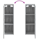 vidaXL Fürdőszoba bútor szett 2 db Szürke Sonoma 33 x 34,5 x 100 cm