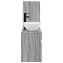 vidaXL Fürdőszoba bútor szett 2 db Szürke Sonoma 33 x 34,5 x 100 cm