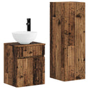 vidaXL Fürdőszoba bútor szett 2 db Antik Fa 33 x 34,5 x 100 cm