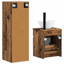 vidaXL Fürdőszoba bútor szett 2 db Antik Fa 33 x 34,5 x 100 cm