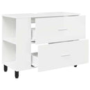 vidaXL Fésülködő egység a fürdőszobába Magasfényű Fehér