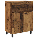 vidaXL Fésülködő egység a fürdőszobába Antik Fa 60 x 35 x 80 cm