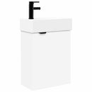 vidaXL Fürdőszoba kádasztal csapteleppel Fehér 45,5 x 22,5 x 84 cm