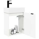 vidaXL Fürdőszoba kádasztal csapteleppel Fehér 45,5 x 22,5 x 84 cm