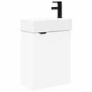 vidaXL Fürdőszoba kádasztal csapteleppel Fehér 45,5 x 22,5 x 84 cm