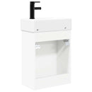 vidaXL Fürdőszoba kádasztal csapteleppel Fehér 45,5 x 22,5 x 84 cm