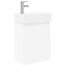 vidaXL Fürdőszoba kádasztal csapteleppel Fehér 45,5 x 22,5 x 84 cm