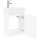vidaXL Fürdőszoba kádasztal csapteleppel Fehér 45,5 x 22,5 x 84 cm