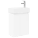 vidaXL Fürdőszoba kádasztal csapteleppel Fehér 45,5 x 22,5 x 84 cm