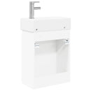 vidaXL Fürdőszoba kádasztal csapteleppel Fehér 45,5 x 22,5 x 84 cm