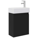 vidaXL Fürdőszoba kádasztal csapteleppel Fekete 45,5 x 22,5 x 84 cm