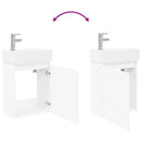 vidaXL Fürdőszoba kádasztal csapteleppel Fehér 45,5 x 22,5 x 84 cm