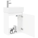 vidaXL Fürdőszoba kádasztal csapteleppel Fehér 45,5 x 22,5 x 84 cm