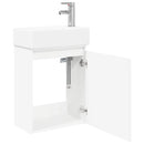vidaXL Fürdőszoba kádasztal csapteleppel Fehér 45,5 x 22,5 x 84 cm
