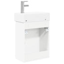 vidaXL Fürdőszoba kádasztal csapteleppel Fehér 45,5 x 22,5 x 84 cm