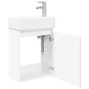 vidaXL Fürdőszoba kádasztal csapteleppel Fehér 45,5 x 25,5 x 84 cm