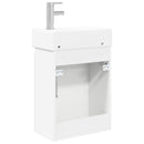 vidaXL Fürdőszoba kádasztal csapteleppel Fehér 45,5 x 25,5 x 84 cm