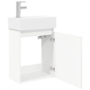 vidaXL Fürdőszoba kádasztal csapteleppel Fehér 45,5 x 22,5 x 84 cm