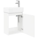 vidaXL Fürdőszoba kádasztal csapteleppel Fehér 45,5 x 22,5 x 84 cm