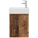 vidaXL Fürdőszoba kádasztal csapteleppel Antik Fa 45,5 x 22,5 x 84 cm