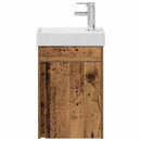 vidaXL Fürdőszoba kádasztal csapteleppel Antik Fa 40,5 x 22,5 x 62 cm