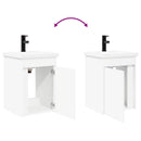 vidaXL Fürdőszobai pultcsapteleppel Fehér 42 x 40 x 74,5 cm