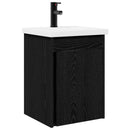 vidaXL Fürdőszobai pultcsapteleppel Fekete Tölgy 42 x 40 x 74,5 cm