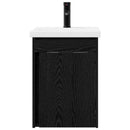 vidaXL Fürdőszobai pultcsapteleppel Fekete Tölgy 42 x 40 x 74,5 cm
