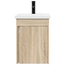 vidaXL Fürdőszobai pultcsapteleppel Sonoma Tölgy 42 x 40 x 74,5 cm
