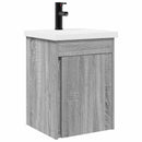 vidaXL Fürdőszobai pultcsapteleppel Szürke Sonoma 42 x 40 x 74,5 cm