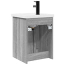 vidaXL Fürdőszobai pultcsapteleppel Szürke Sonoma 42 x 40 x 74,5 cm