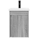 vidaXL Fürdőszobai pultcsapteleppel Szürke Sonoma 42 x 40 x 74,5 cm