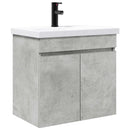 vidaXL Fürdőszoba kádasztal csapteleppel Betonszürke 61 x 40 x 74,5 cm
