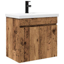 vidaXL Fürdőszoba kádasztal csapteleppel Antik Fa 61 x 40 x 74,5 cm