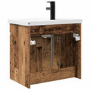 vidaXL Fürdőszoba kádasztal csapteleppel Antik Fa 61 x 40 x 74,5 cm
