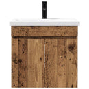 vidaXL Fürdőszoba kádasztal csapteleppel Antik Fa 61 x 40 x 74,5 cm