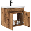 vidaXL Fürdőszoba kádasztal csapteleppel Antik Fa 61 x 40 x 74,5 cm