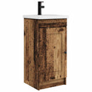 vidaXL Fürdőszobai pult mosdóval Antik Fa 42 x 40 x 84,5 cm Szerelt Fa