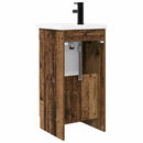 vidaXL Fürdőszobai pult mosdóval Antik Fa 42 x 40 x 84,5 cm Szerelt Fa