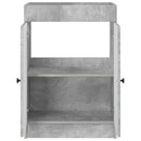 vidaXL Fürdőszobai Mosdó Alatti Szekrény Betonszürke 56 x 37,5 x 81 cm
