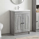 vidaXL Fürdőszobai Mosdó Alatti Szekrény Szürke Sonoma