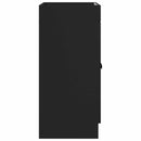 vidaXL Fürdőszobai Mosdó Alatti Szekrény Fekete 78,5 x 37,5 x 81 cm